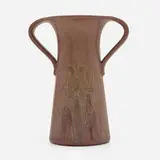 Charles S. Todd for Rookwood Pottery, Ombroso vase with carved bell flowers
