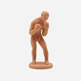 Rare production boxer statue by David Warren Seyler for Rookwood Pottery, sold Nov 2022