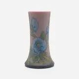 Decorated Mat/Double Vellum vase with wild roses by Katherine Jones for Rookwood Pottery, sold Nov 2022