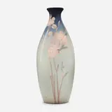 Iris Glaze vase with cherry blossoms by Carl Schmidt for Rookwood Pottery, sold Nov 2022