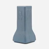 Fulper Pottery, Four-sided vase with stylized flowers