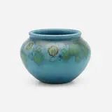 Sallie Coyne for Rookwood Pottery, Painted Mat vase with wild roses