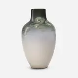 Irene Bishop for Rookwood Pottery, Iris Glaze vase with mistletoe