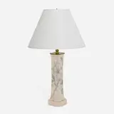 Elizabeth Barrett for Rookwood Pottery, Design Crystal table lamp base with dogwood
