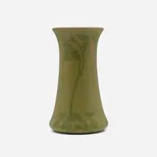 Walrath Pottery, Vase with conventionalized roses