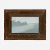 Carl Schmidt for Rookwood Pottery, A Quiet Stream (Vellum plaque)