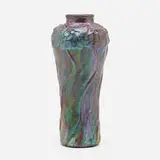 Jacques Sicard for Weller Pottery, Vase with blown-out nasturtiums