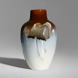 Carl Schmidt for Rookwood Pottery, Iris Glaze vase with mushrooms