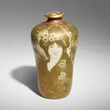 Stellmacher Riessner & Kessel, Amphora Art Nouveau vase with maiden