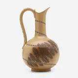 Rare Dull Finish Glaze ewer with fern by Fanny Auckland for Rookwood Pottery, sold Nov 2022