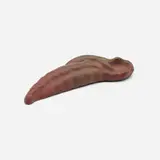 Rare bean pod with lizard ashtray by Rookwood Pottery, 1908, green over rose-glazed earthenware, sold Nov 2022