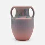 Elizabeth Barrett for Rookwood Pottery, Decorated Mat/Double Vellum vase with stylized flowers
