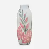 Elizabeth Barrett for Rookwood Pottery, Ivory Jewel Porcelain vase with gladiolus