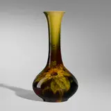 Albert R. Valentien for Rookwood Pottery, Fine and Large Light Standard Glaze vase with sunflowers