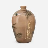 Albert R. Valentien for Rookwood Pottery, Large Limoges style cologne jug with beetles and grass