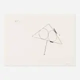 Madrid Suite A (from the Madrid Suite) by Robert Motherwell, 1966, lithograph on Arches, sold Apr 2021