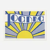 Roy Lichtenstein, Joanna, 1968, offset lithograph in colors on wove paper