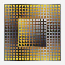 Planetary Folklore Participations No. 2 by Victor Vasarely, 1971, polystyrene, sold Apr 2021