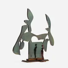 Ernest Trova, Etc. / Model, 1978, black nickel-plated steel