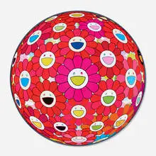 Thinking Matter (Red) by Takashi Murakami, 2017, offset lithograph in colors, sold Apr 2021