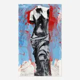 Jim Dine, The Red, White, and Blue Venus for Mondale, 1984, screenprint in colors
