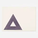 Leo Castelli (from the Purple series) by Frank Stella, 1972, lithograph in colors, sold Apr 2021
