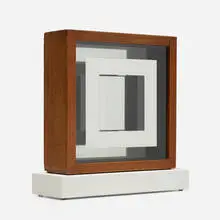The Closed Square by Rodney Quiriconi, 1966, mahogany, mirrored glass, sold Apr 2021