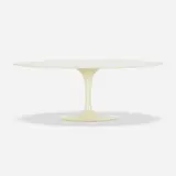 Eero Saarinen, Early Dining table, model 174F, enameled cast iron, lacquered wood, laminate