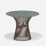 Warren Platner, Occasional table, 1966, bronze-plated metal, marble