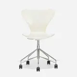 Arne Jacobsen, Sevener chair, model 3117, 1955 / 1983, lacquered plywood, matte chrome-plated steel, plastic