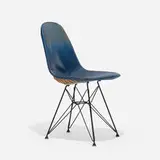 DKR-1 by Charles and Ray Eames, 1951, enameled steel, vinyl, sold Feb 2021