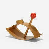 Gloria Caranica, Rocking Beauty hobby horse, 1964-66, birch plywood, lacquered wood