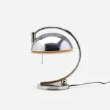 Gilbert Rohde, Desk lamp, c. 1934, chrome-plated metal, enameled aluminum