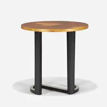 Donald Deskey, Occasional table, c. 1934, walnut, lacquered wood