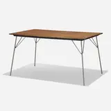 DTM-1 by Charles and Ray Eames, 1947, walnut plywood, chrome-plated steel, plastic, sold Feb 2021