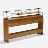 Paul McCobb, Planner Group headboard, model 1553 3/3, 1953, maple, enameled steel