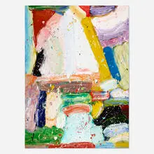 Untitled by Robert Baribeau, c. 1981, acrylic on canvas, sold Feb 2021