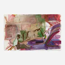 Richard Estes, Study for Rides, c. 1969, acrylic on paper