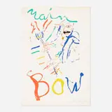 Willem de Kooning, Rainbow: Thelonious Monk, Devil at the Keyboard, c. 1972-76, lithograph