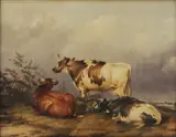 Thomas Sidney Cooper, Untitled, watercolour 34 x 42.5cm