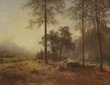 Eduard Peithner Ritter von Lichtenfels, Untitled, oil on canvas board 52 x 67cm