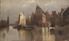 Auguste von Siegen, Untitled, oil on panel 32 x 53cm