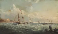John Wilson, Untitled, oil on canvas 30.5 x 50.5cm