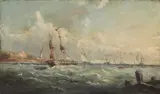 John Wilson, Untitled, oil on canvas 30.5 x 50.5cm