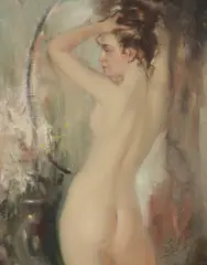 Oleg Leonov, Untitled, oil on canvas 53 x 42cm