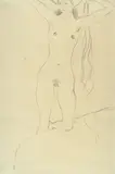 Gustav Klimt, Nude with Raised Arms