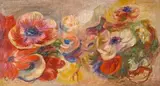 Anemones by Pierre-Auguste Renoir, oil on canvas, sold May 2008