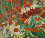 Louis Valtat, Parterre de fleurs aux coquelicots