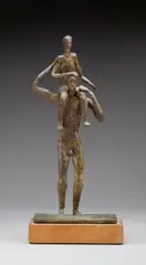 Nathan Cabot Hale, Untitled (Figures), bronze with light brown patina