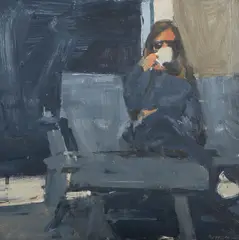Ben Aronson, Coffee Break, 1996 - 1997, oil on board